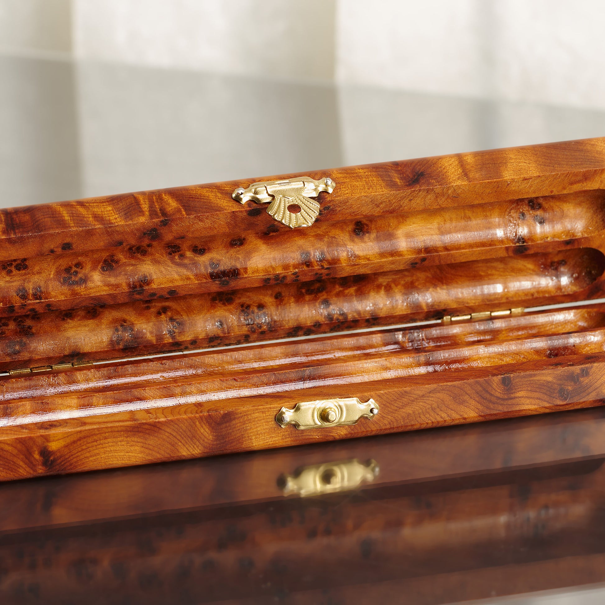 Thuya Wood Burl Pencil Case
