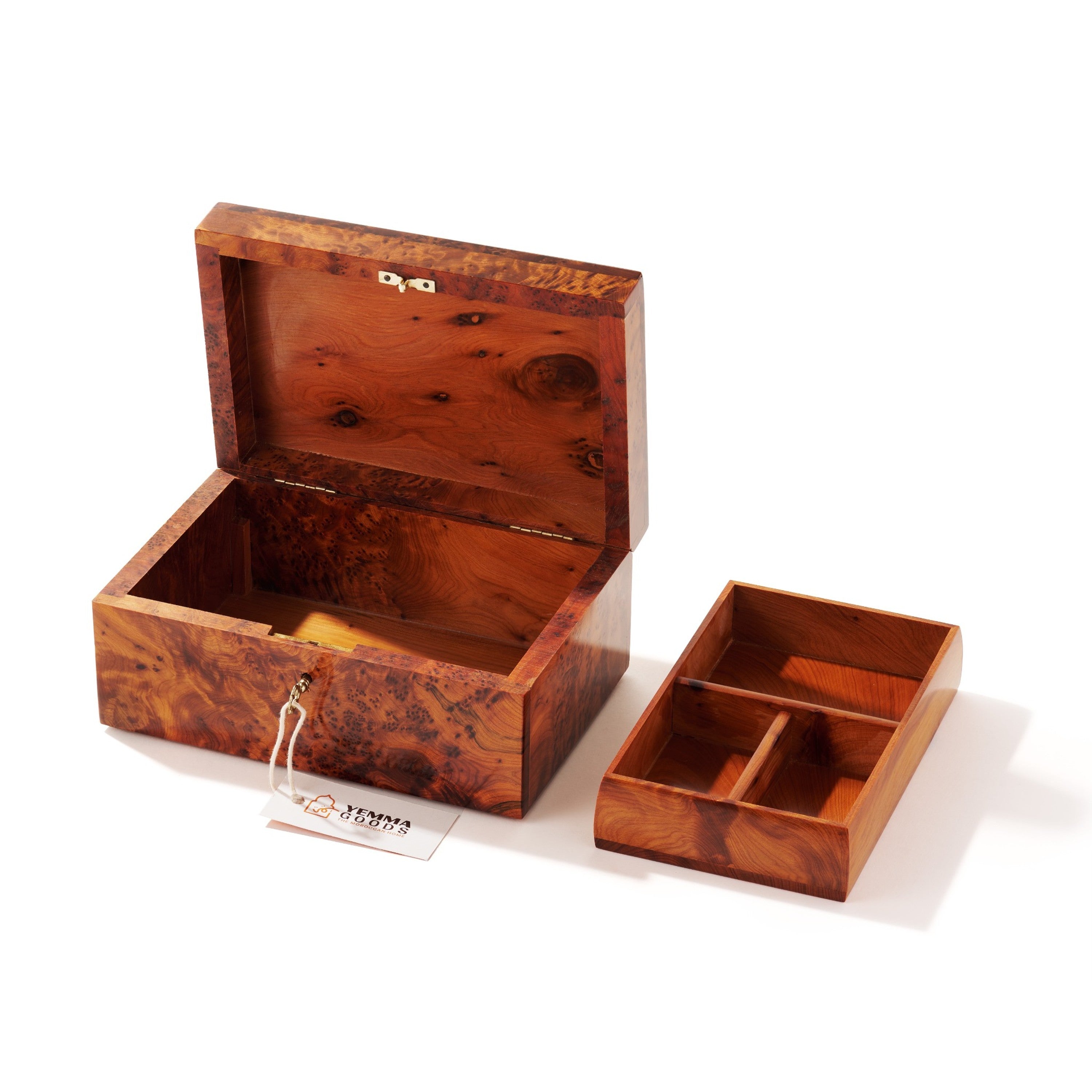 Thuya Burl Jewelry Box PEARL20