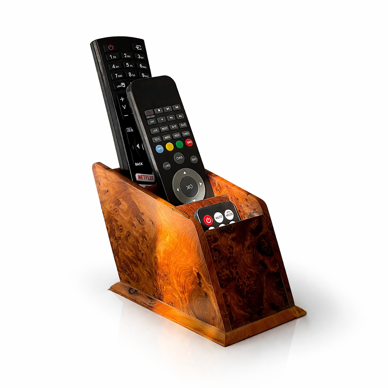Thuya Wood Remote Controllers Holder