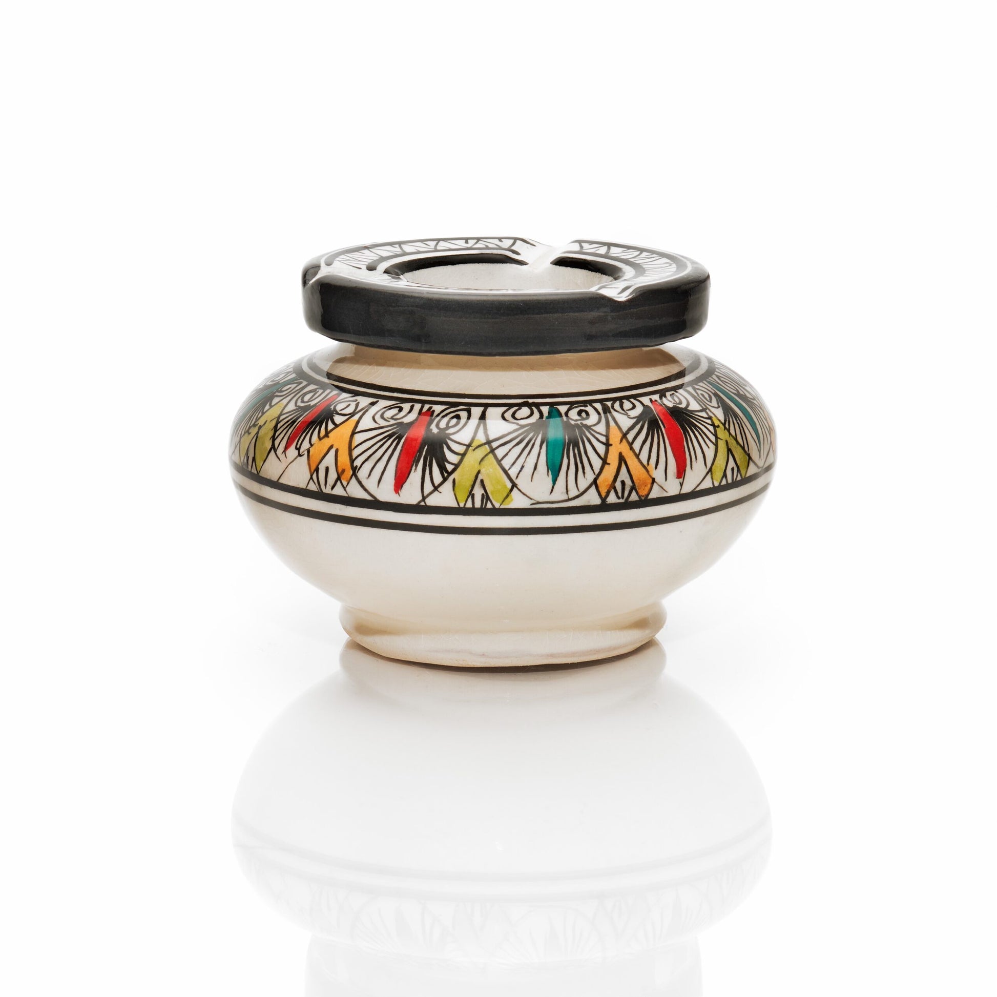 Hand Painted Decorative Ceramic Ashtray - 3