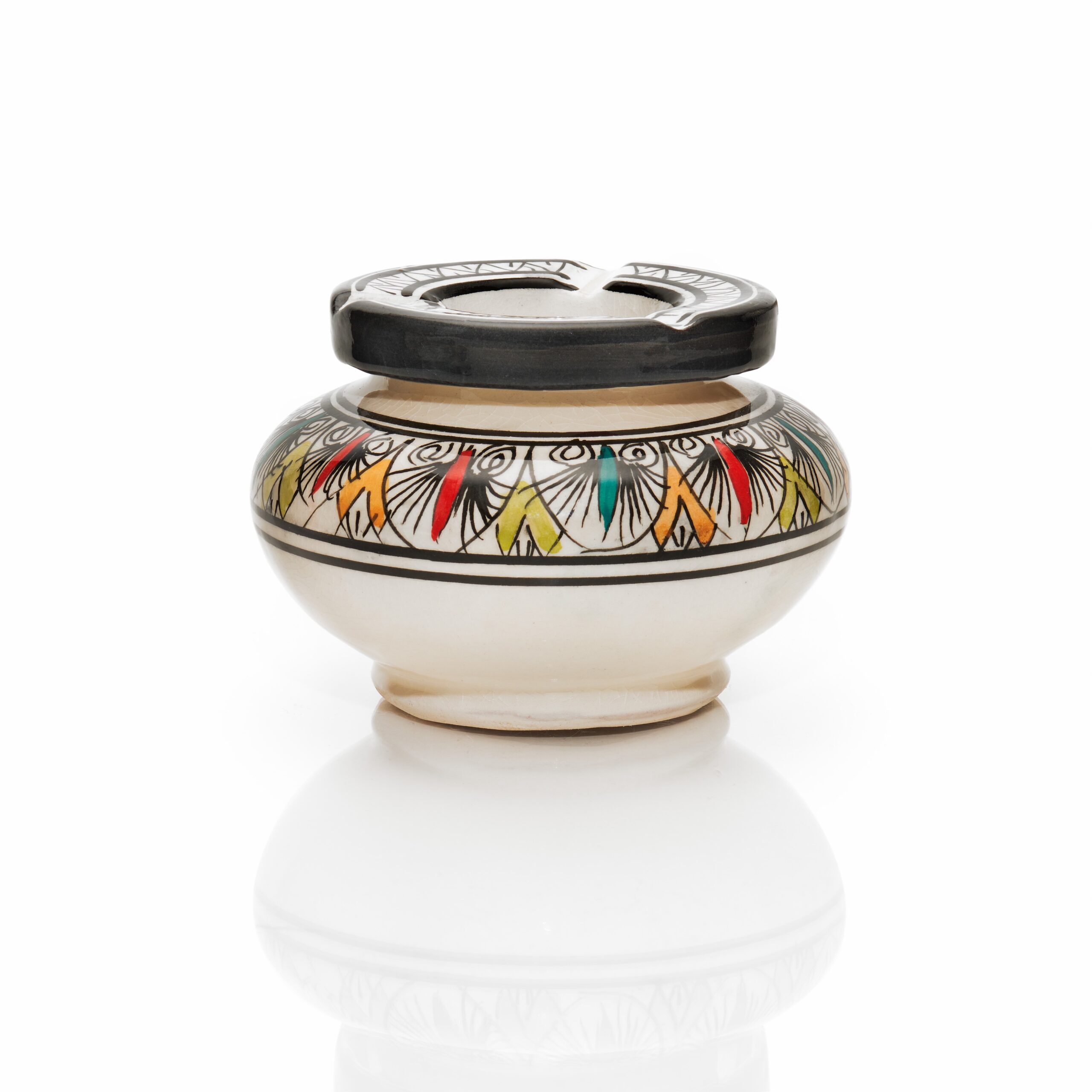 Hand Painted Decorative Ceramic Ashtray - 3