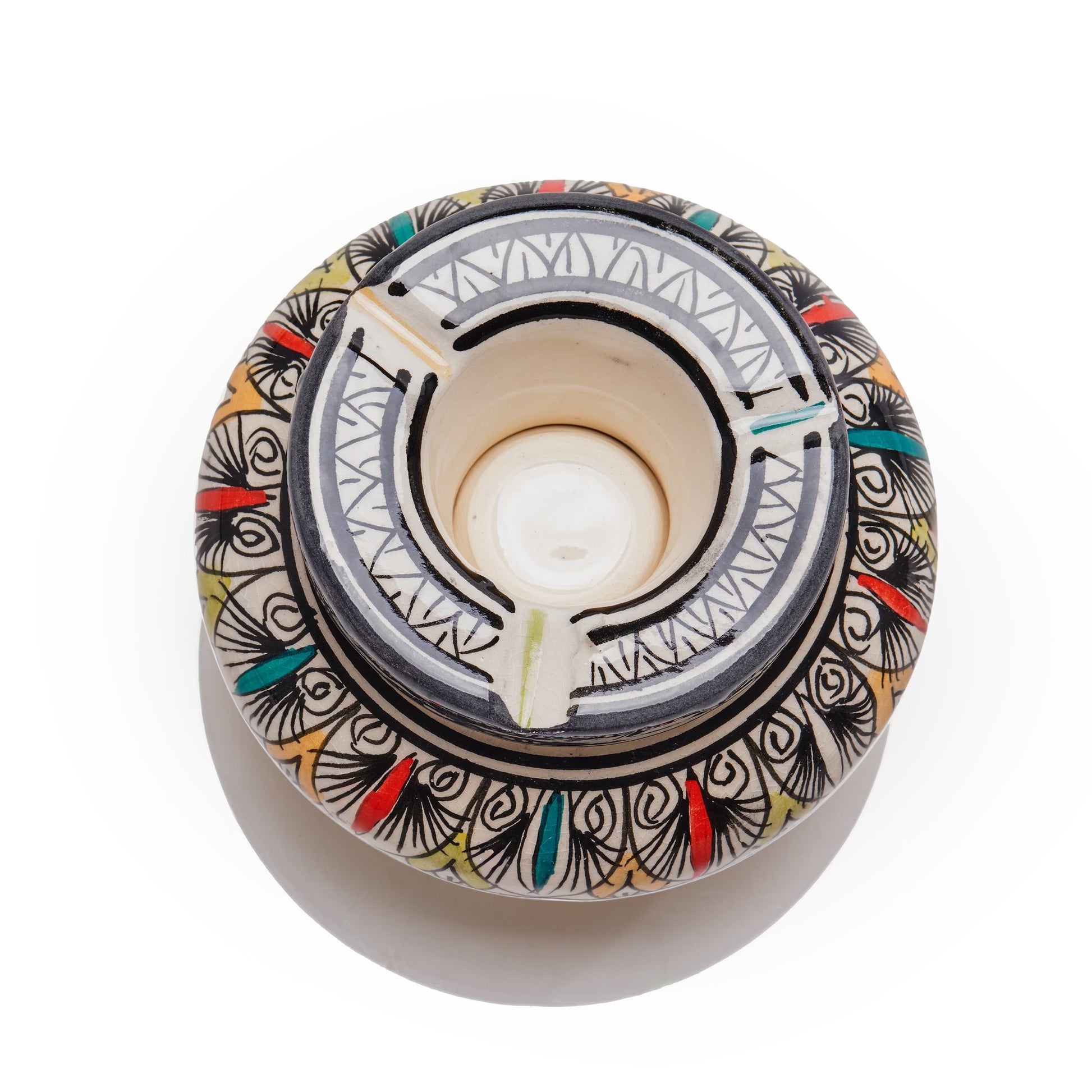 Hand Painted Decorative Ceramic Ashtray