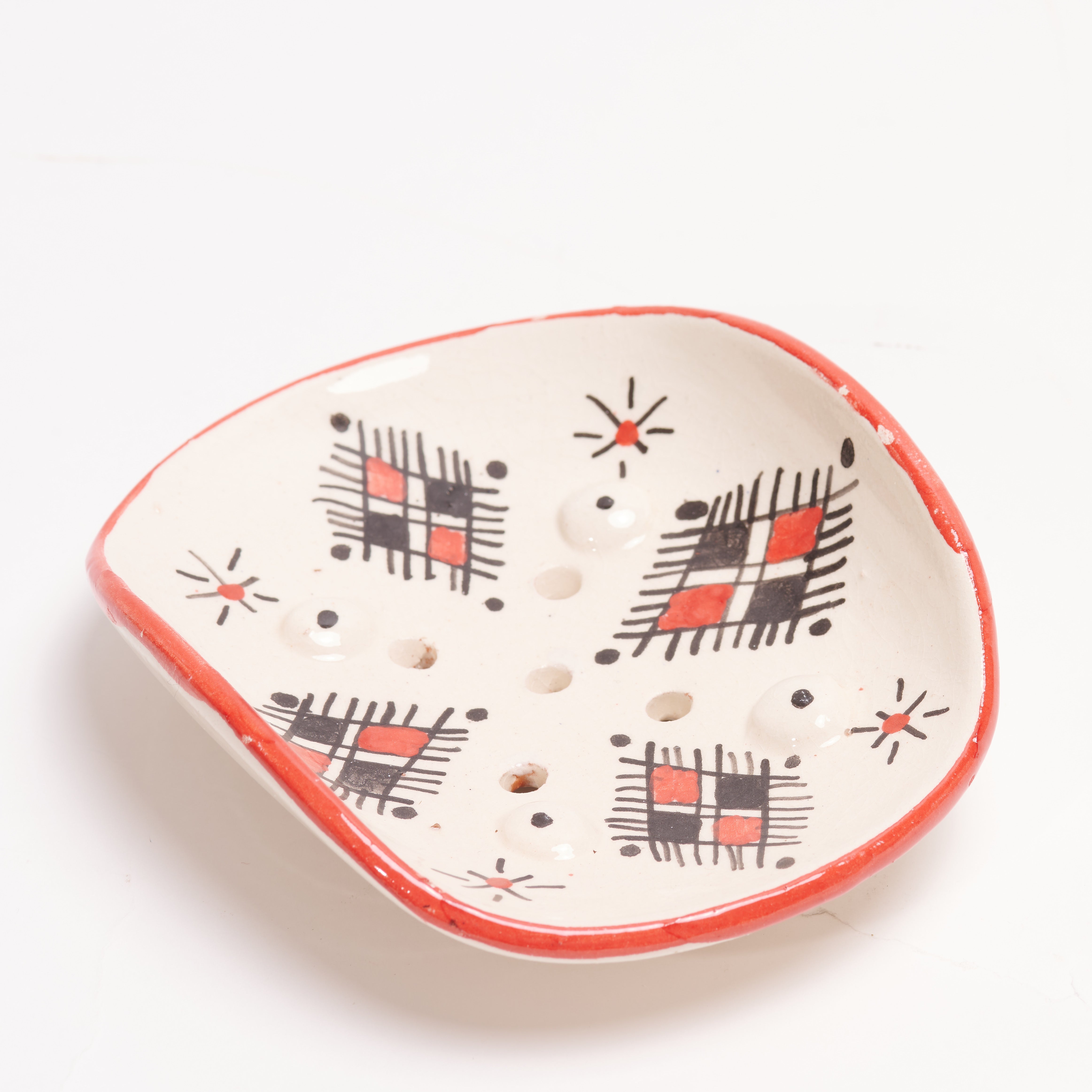 Ceramic Soap Dish - Handmade & Hand Painted