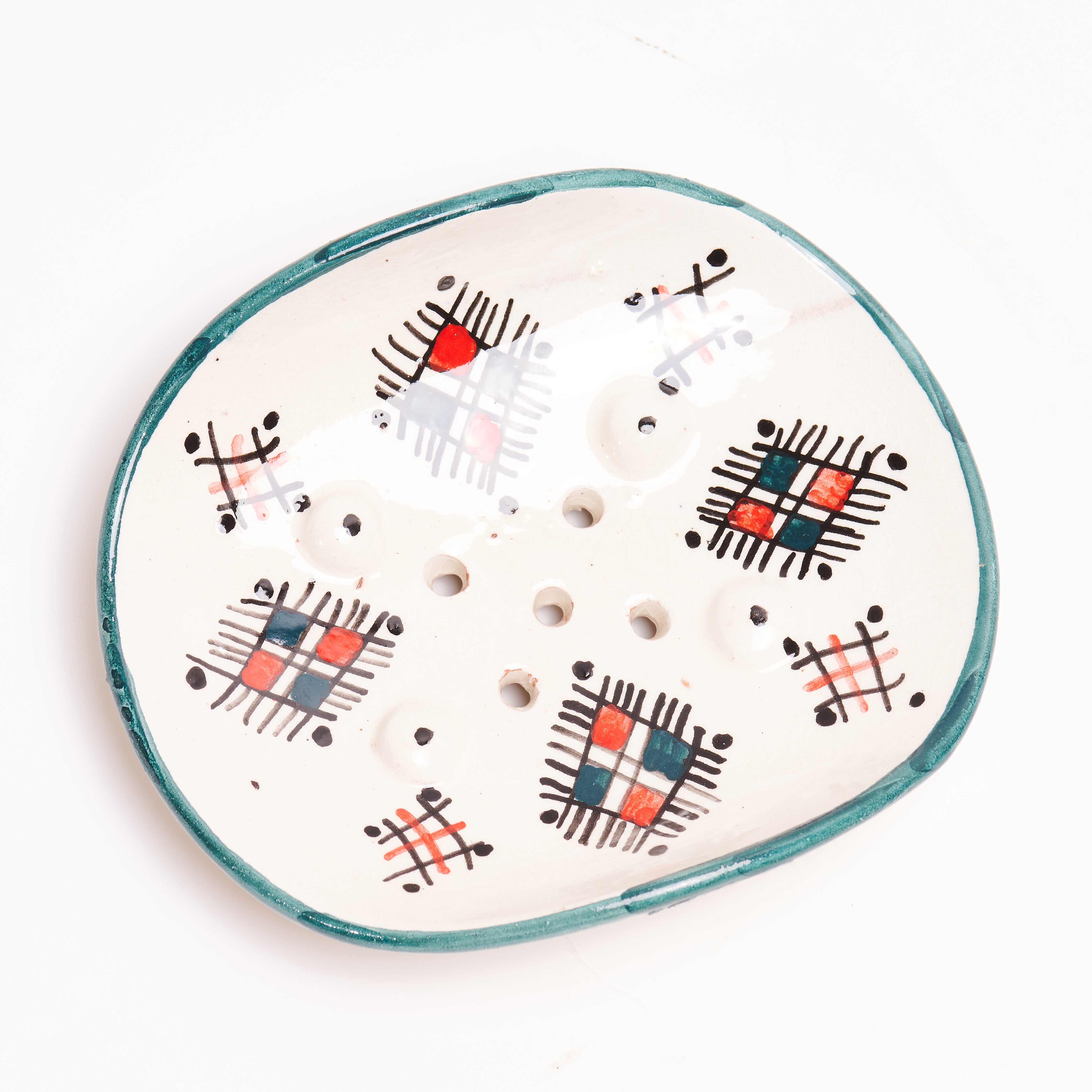 Ceramic Soap Dish - Handmade & Hand Painted