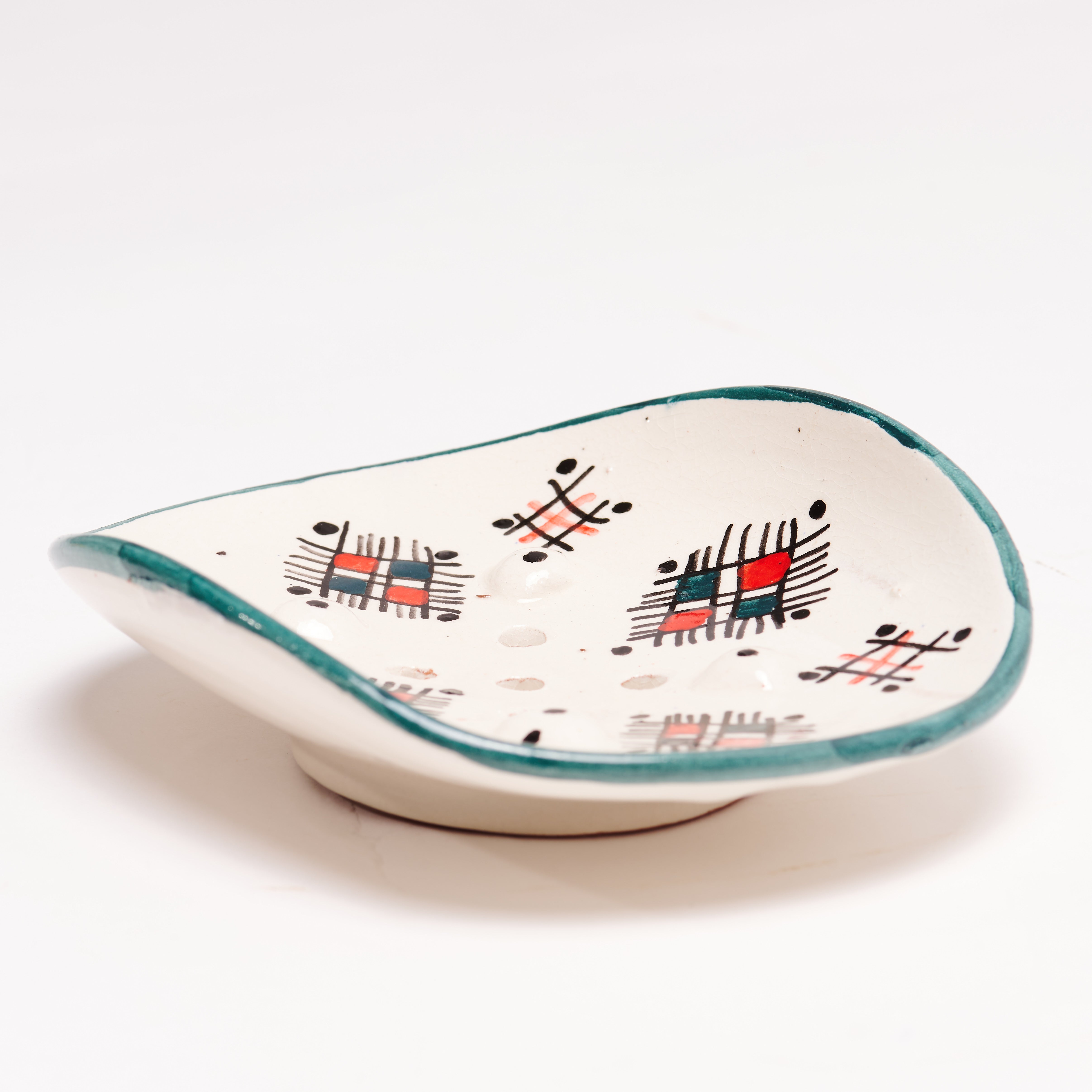 Ceramic Soap Dish - Handmade & Hand Painted