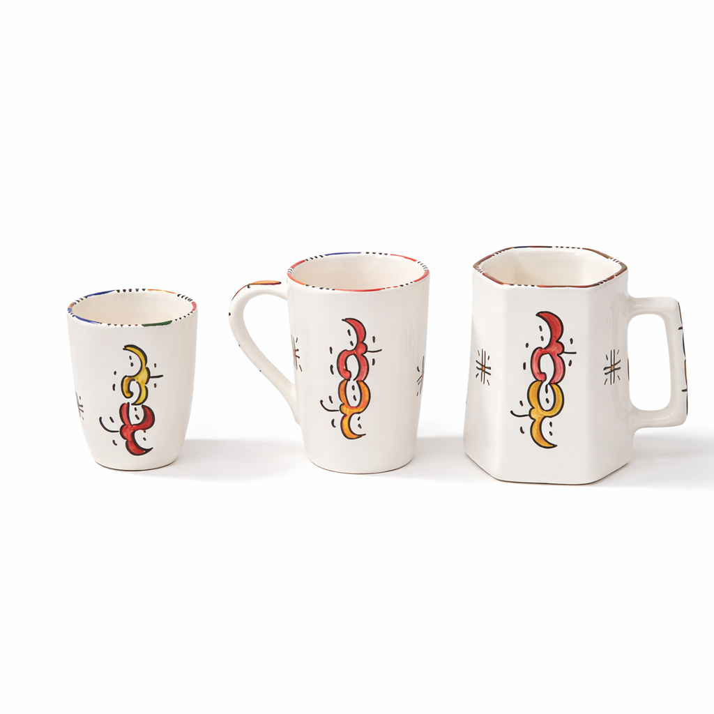 Handmade Ceramic Hexagonal Mug - Collection FES
