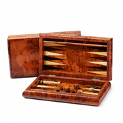 Yemma Goods Thuya Wood Burl Backgammon Game Board