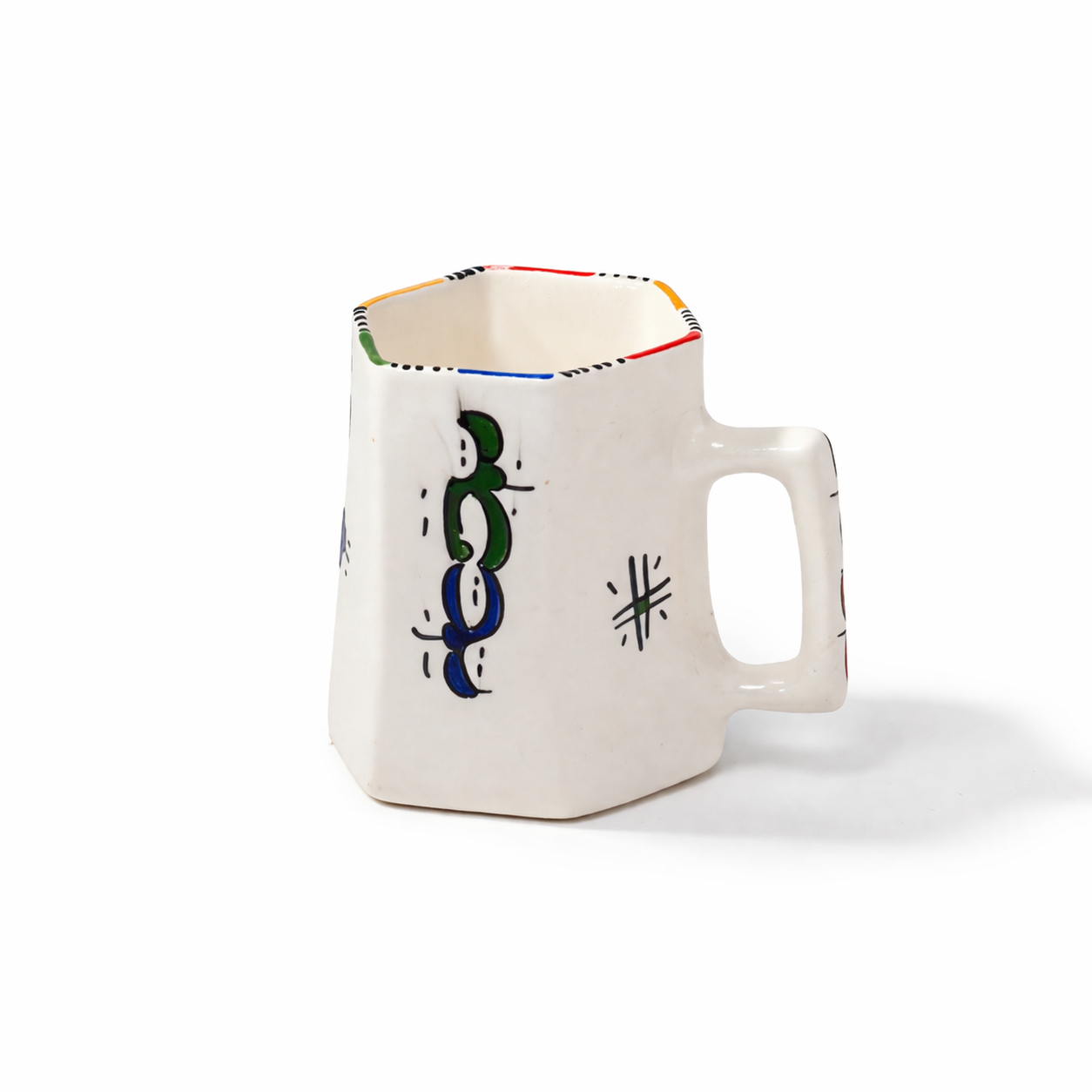 Handmade Ceramic Hexagonal Mug - Collection FES