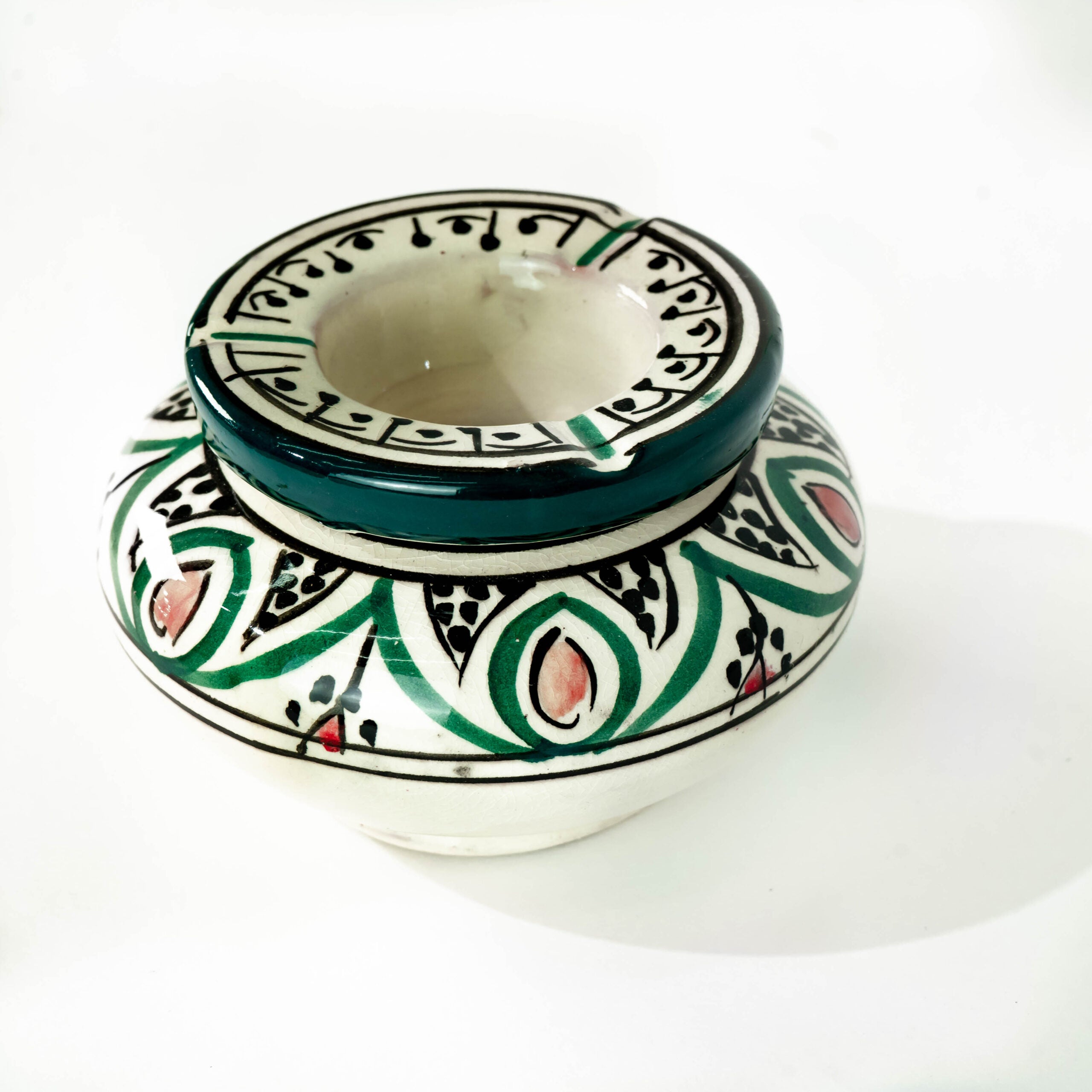 Hand Painted Decorative Ceramic Ashtray - 2