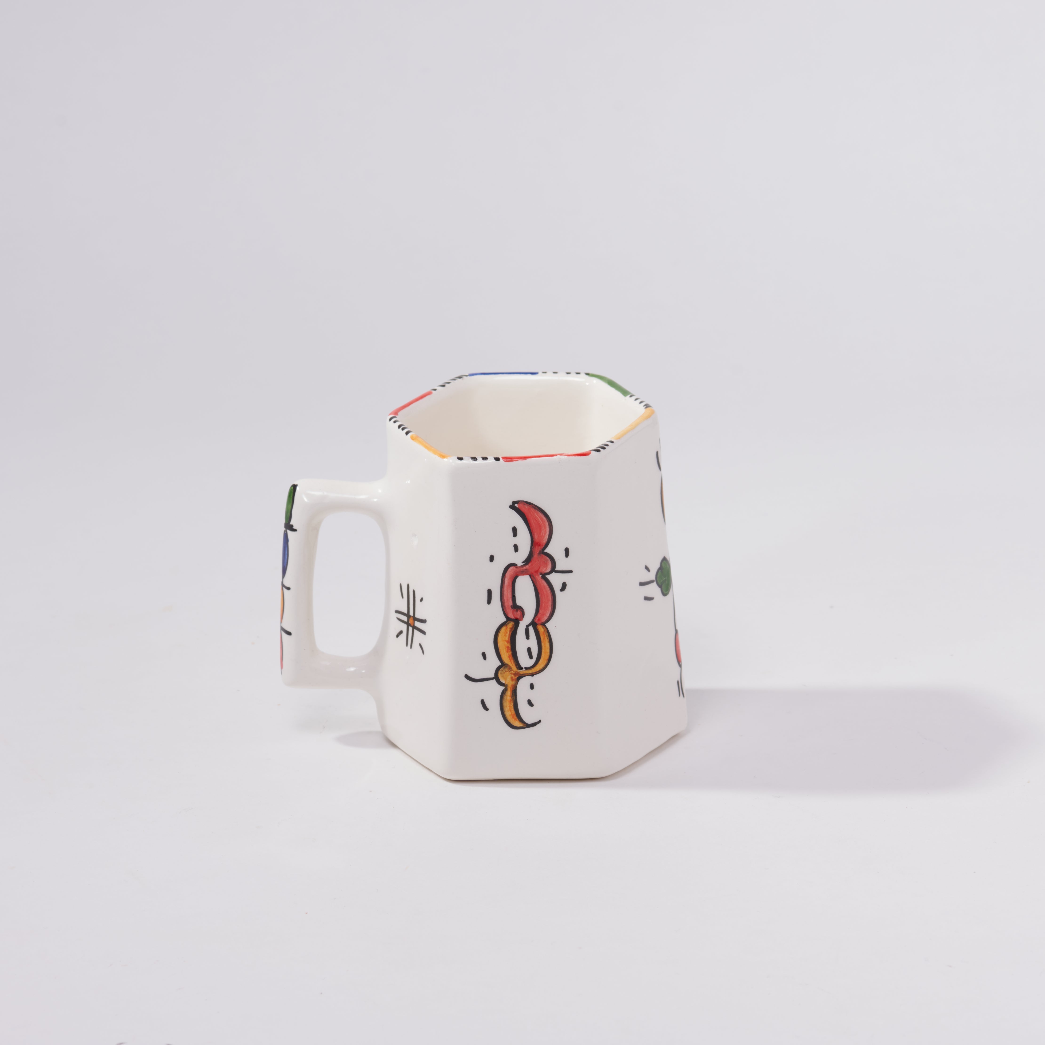 Handmade Ceramic Hexagonal Mug - Collection FES