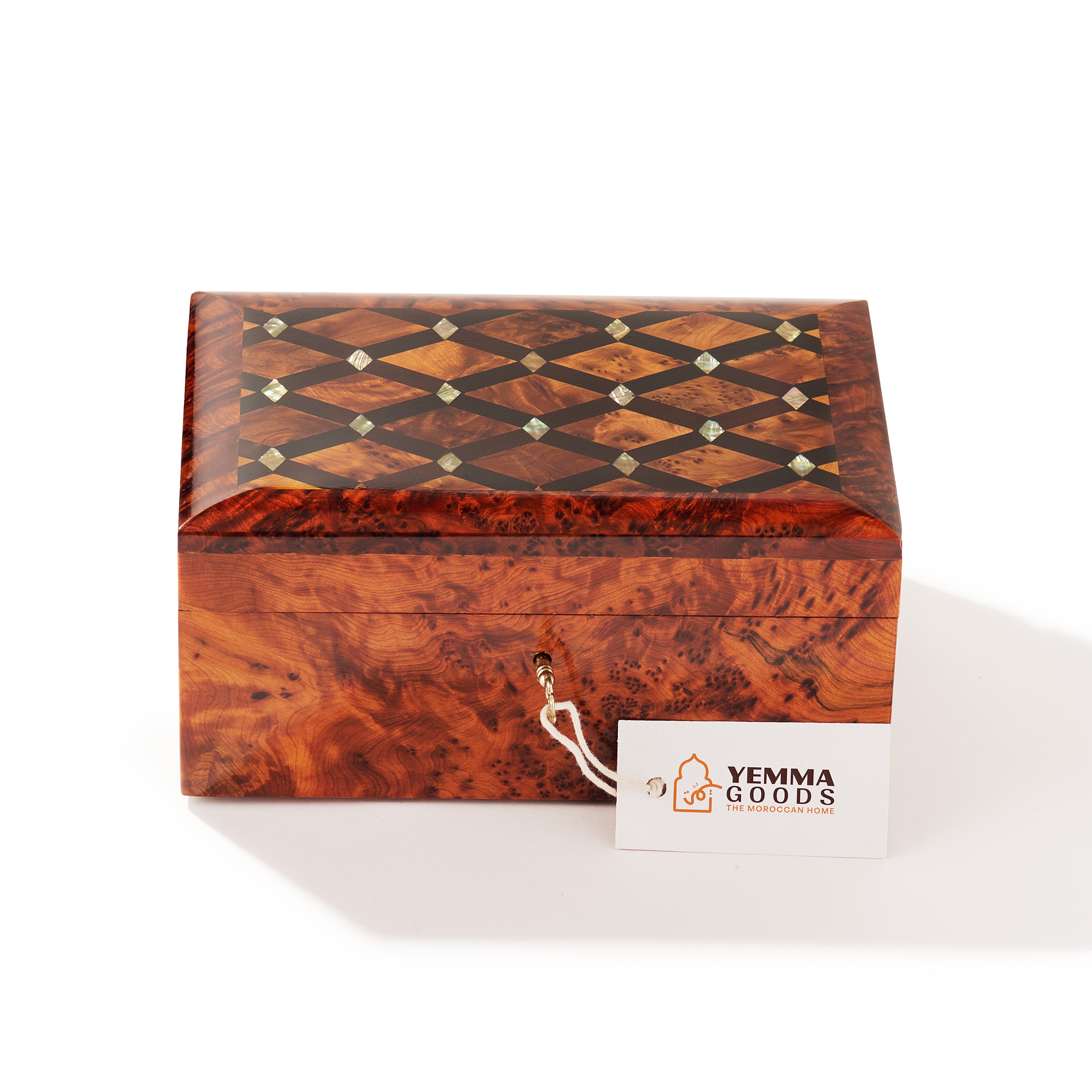 Thuya Burl Jewelry Box PEARL20