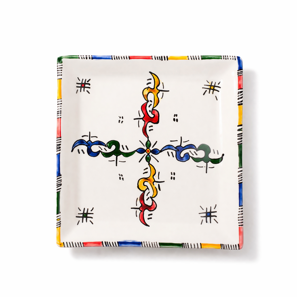 Handmade Ceramic Square Plate - Collection FES