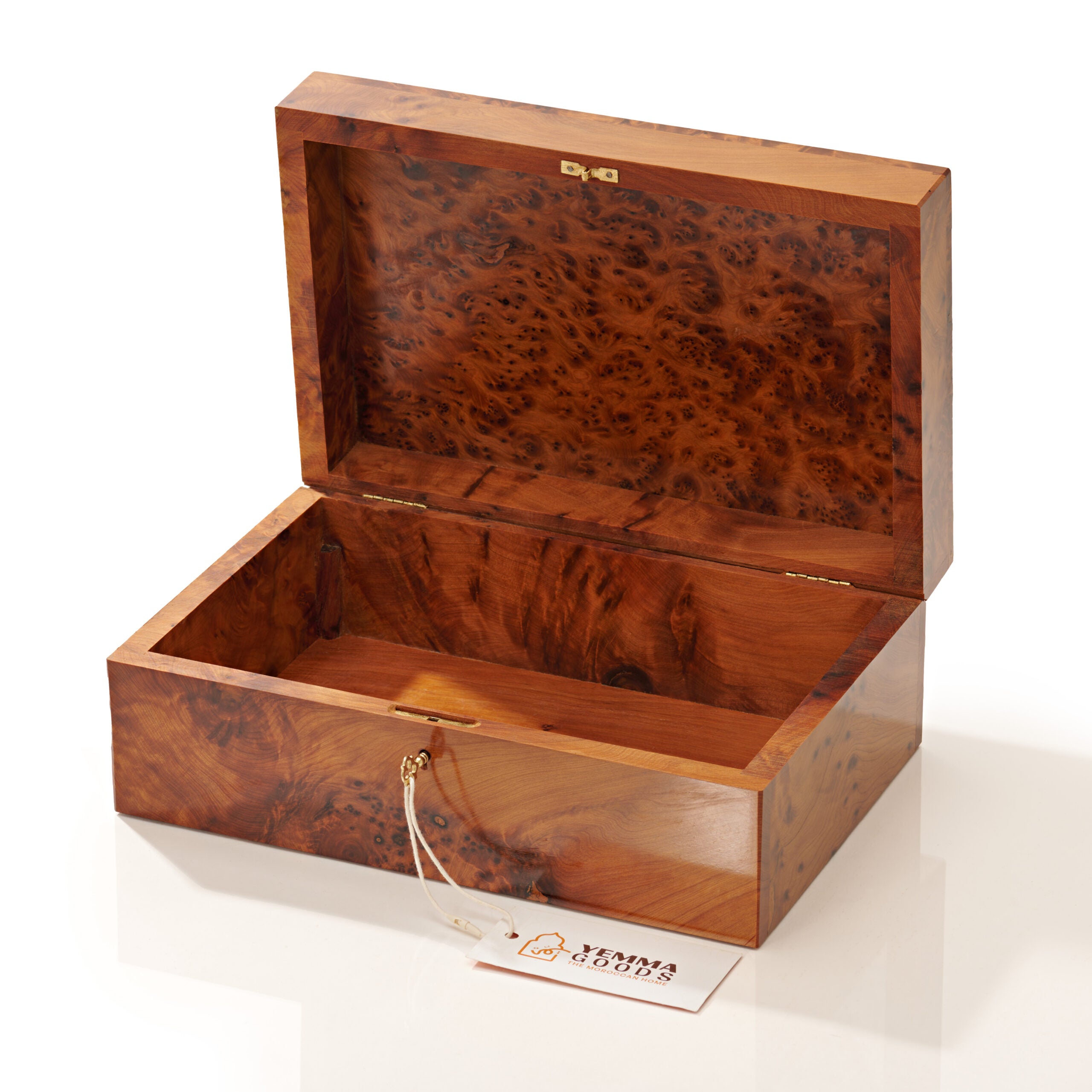 Thuya wood burl jewelry and keepsake box ILYAN by yemma goods