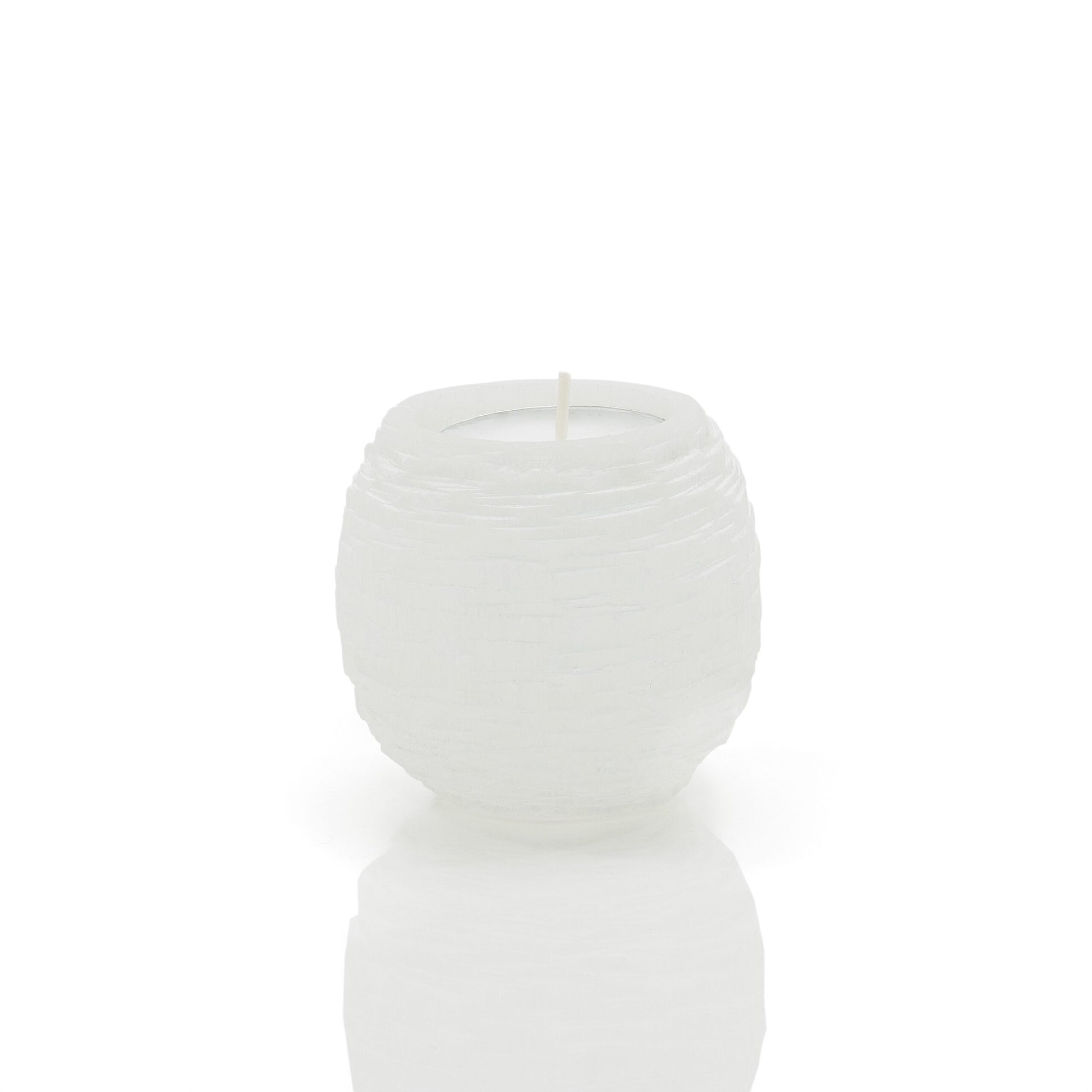 Selenite Sphere Candle Holder TASAFUT