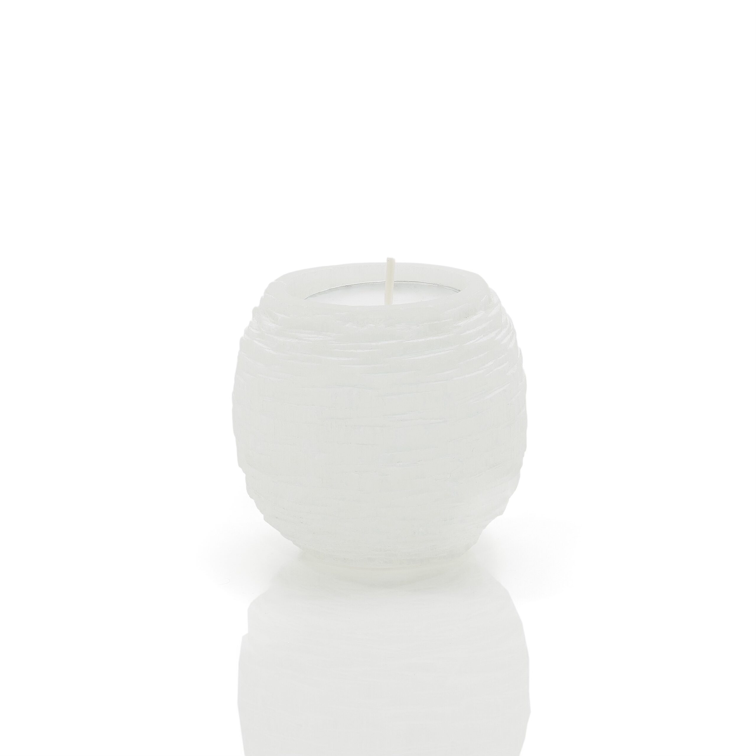 Selenite Sphere Candle Holder TASAFUT