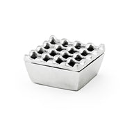 Moroccan Hand Hammered Metal Decorative Ashtray - Grid