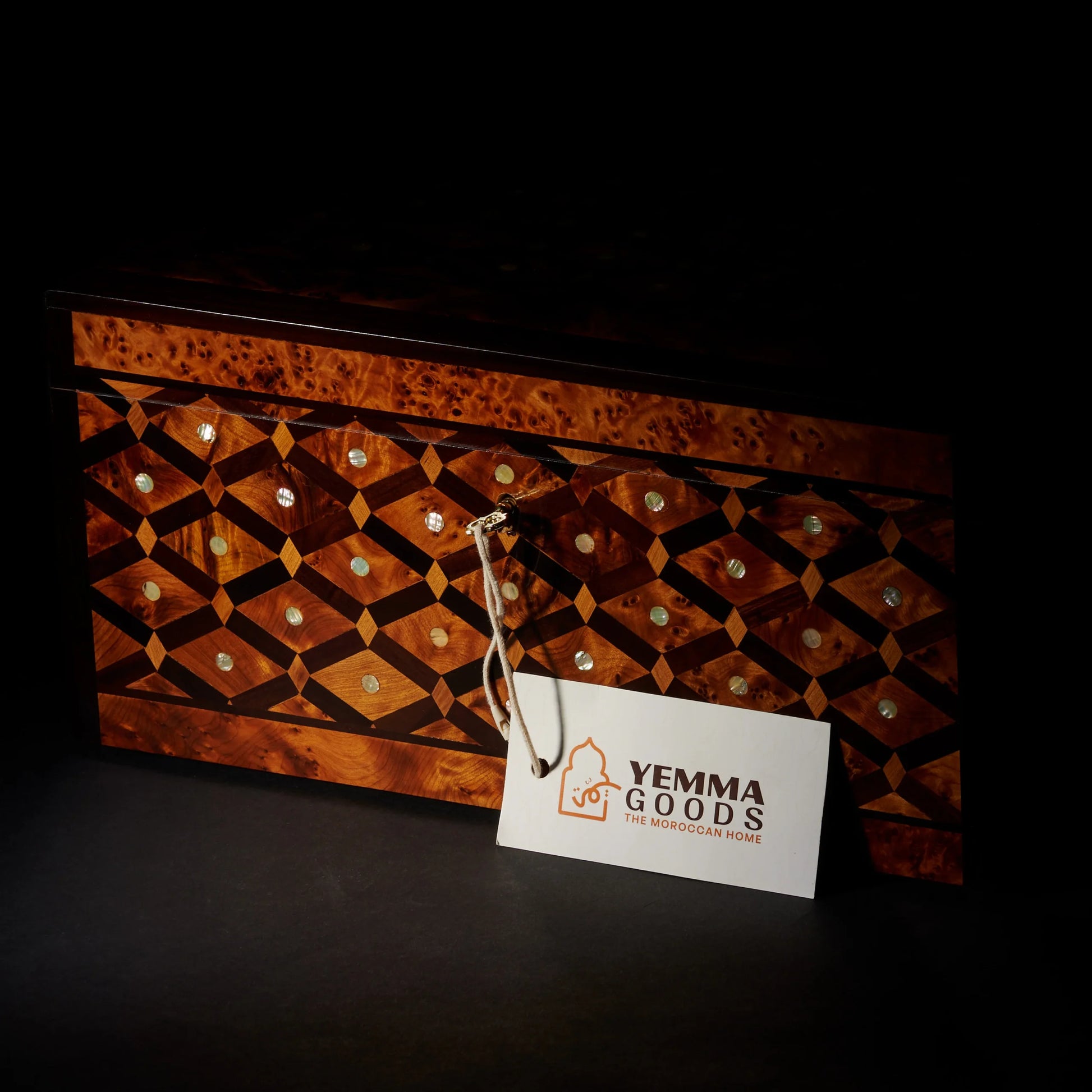 Yemma Goods Royal Luxurious Thuya Wood Burl Jewelry & Keepsake Box
