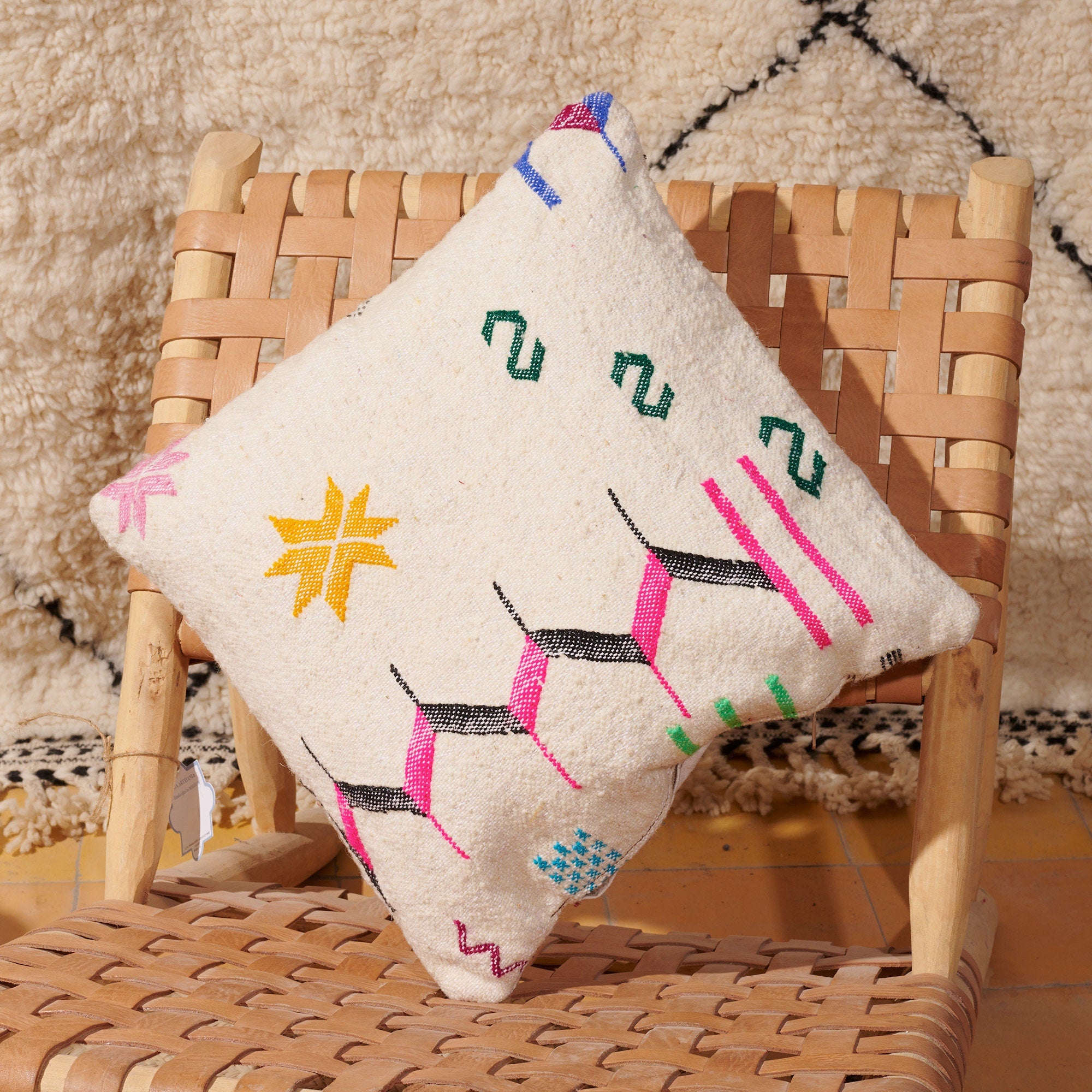 Handmade Moroccan Kilim Pillow Cover