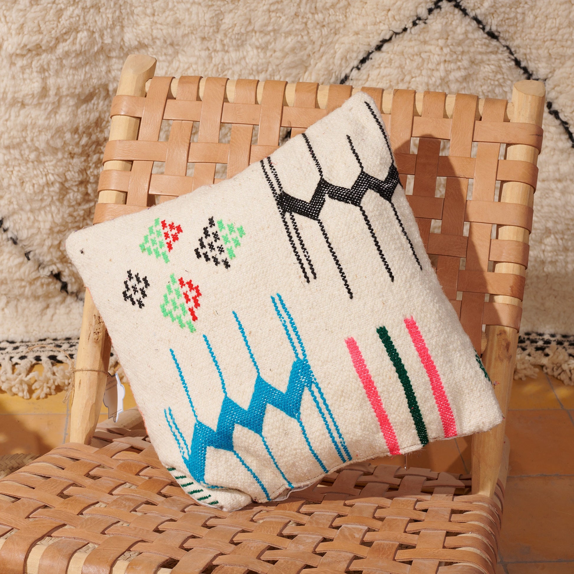 Handmade Moroccan Kilim Pillow Cover