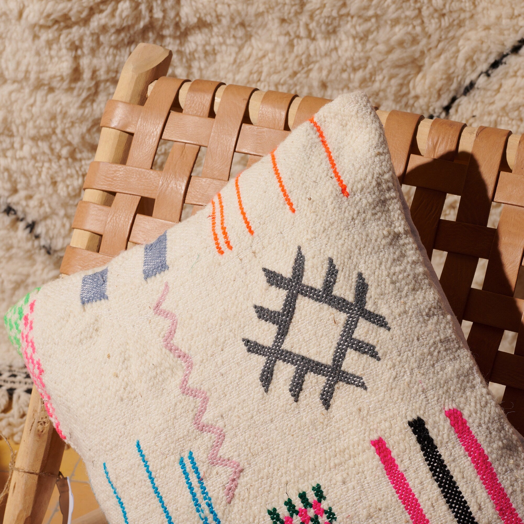 Handmade Moroccan Kilim Pillow Cover