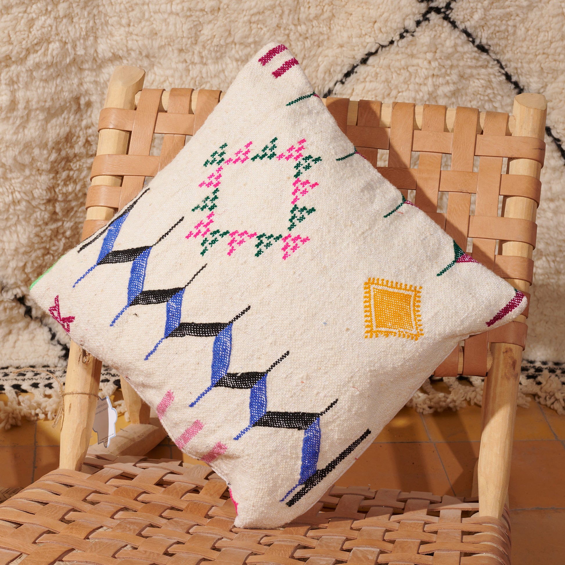 Handmade Moroccan Kilim Pillow Cover