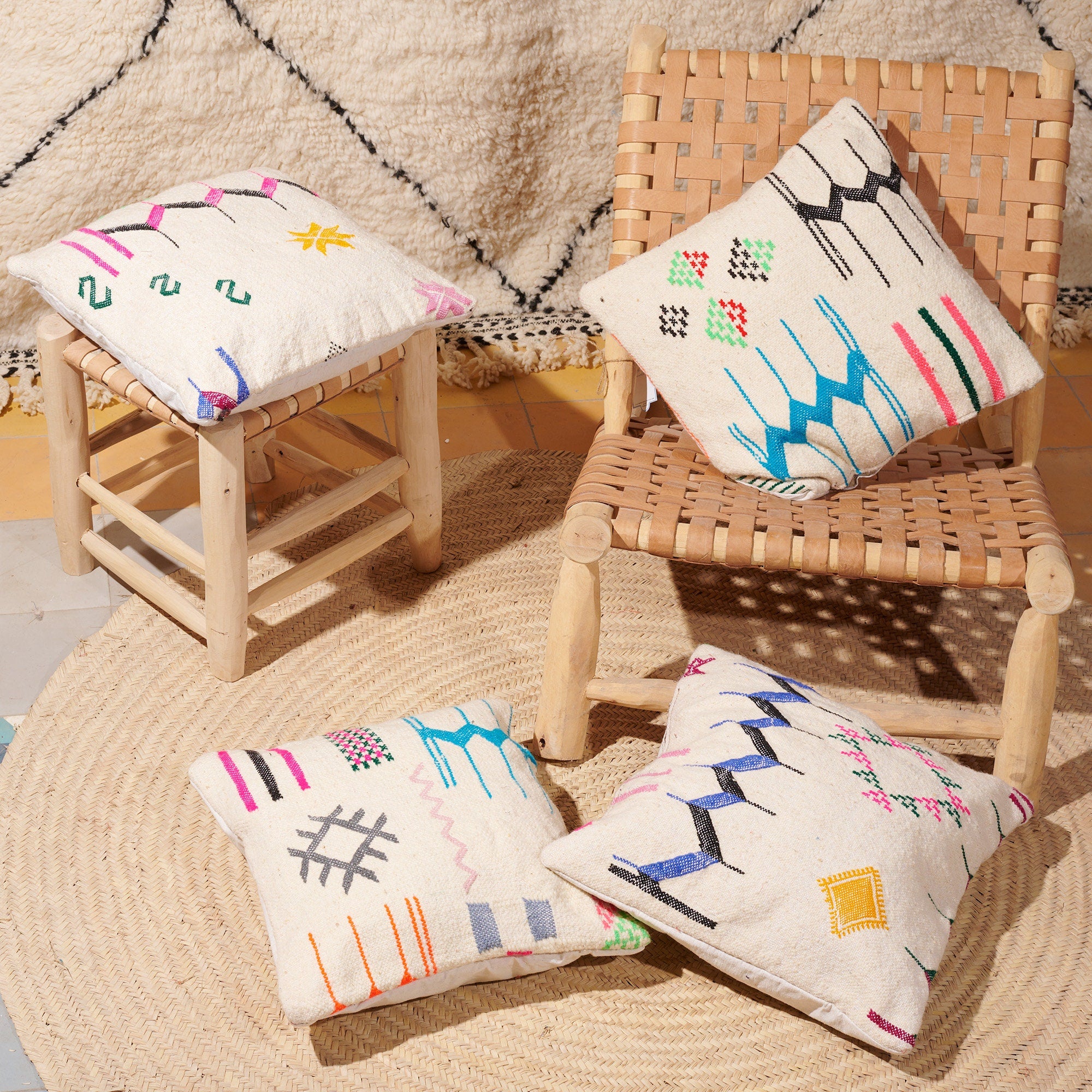 Handmade Moroccan Kilim Pillow Cover