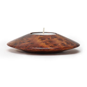 Thuya Wood Burl Tea Light Candle Holders Set of 2