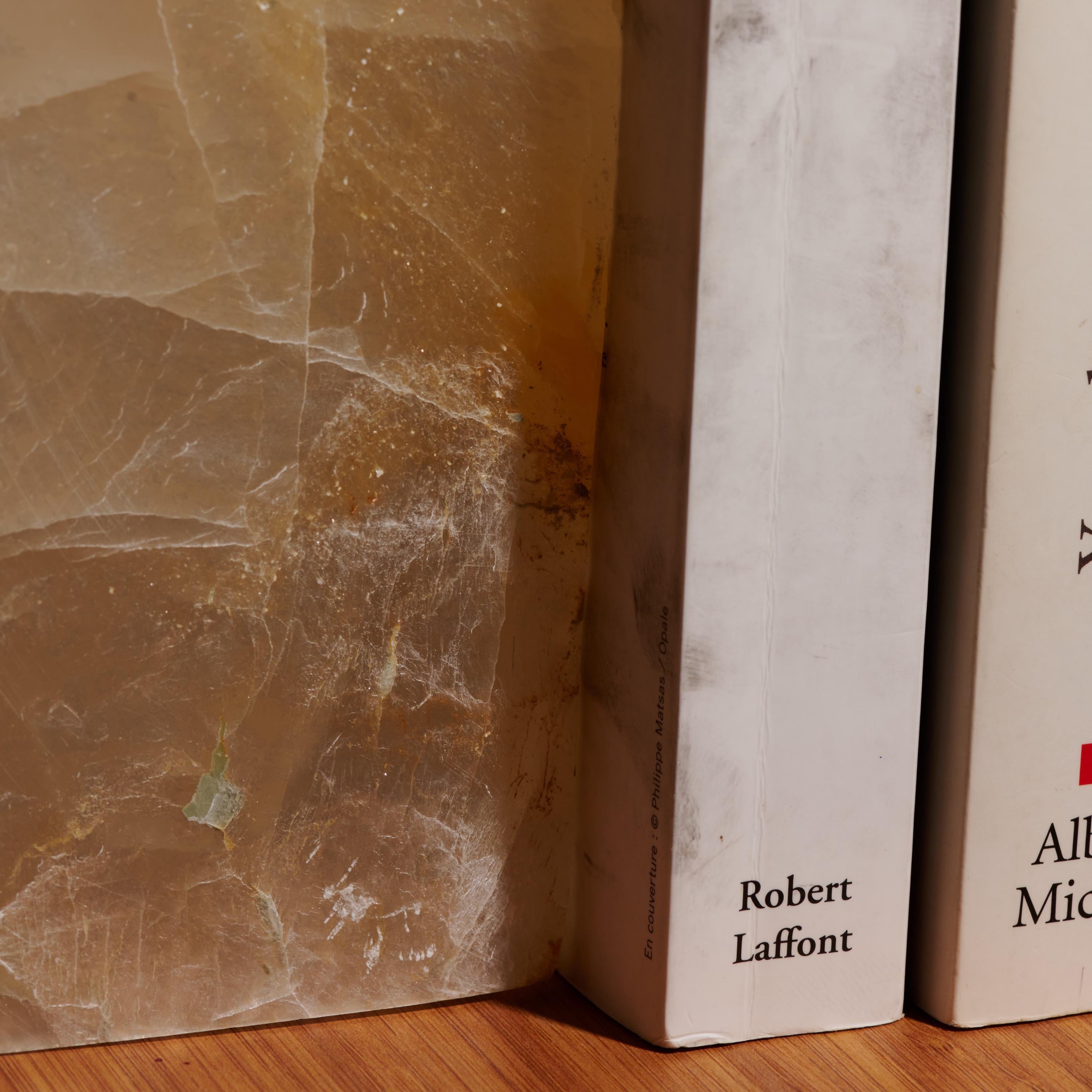 Moroccan Selenite Bookends Set of 2