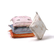 Handmade Moroccan Cactus Silk Pillow Cover – 20"x20"
