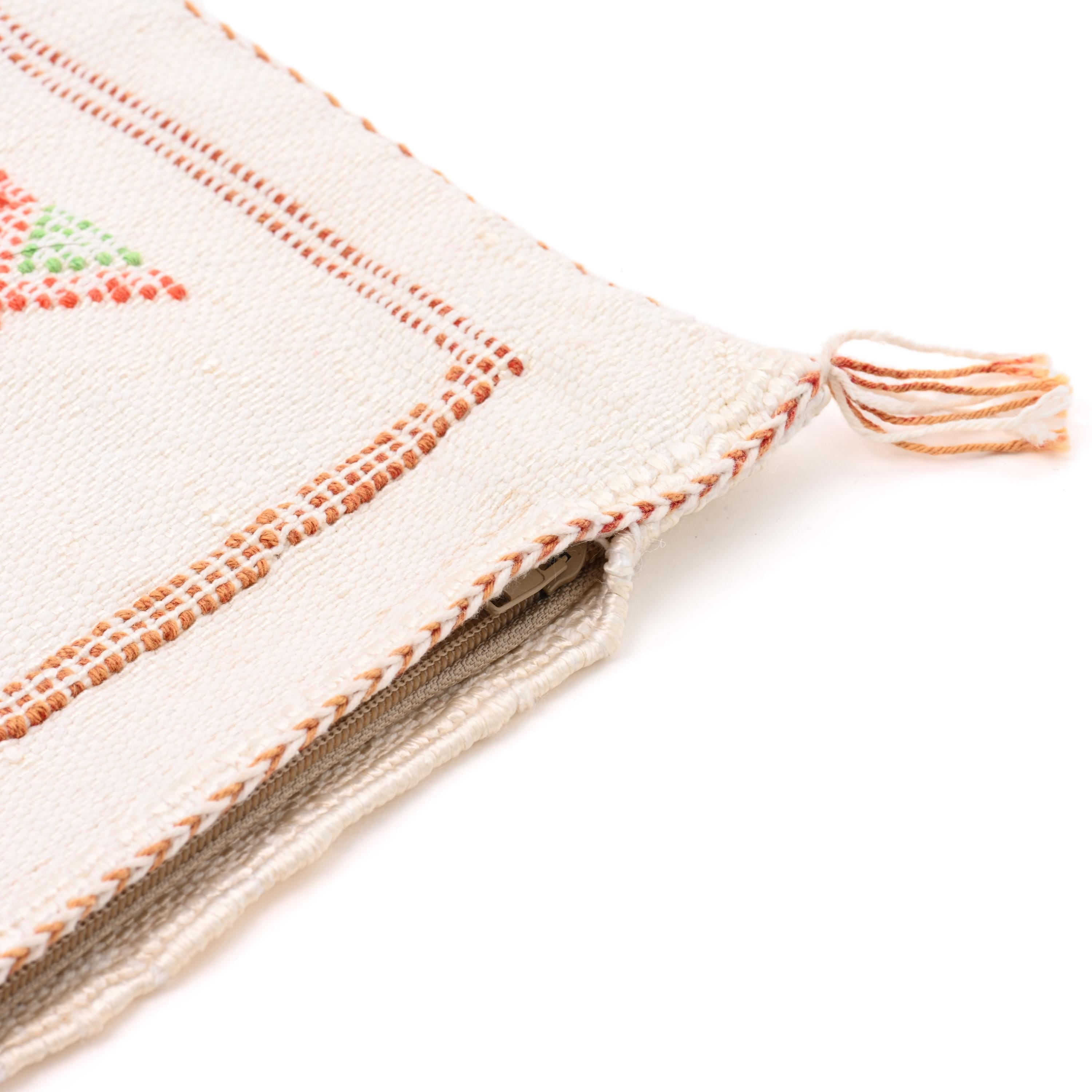 Handmade Moroccan Cactus Silk Pillow Cover – 20"x20"