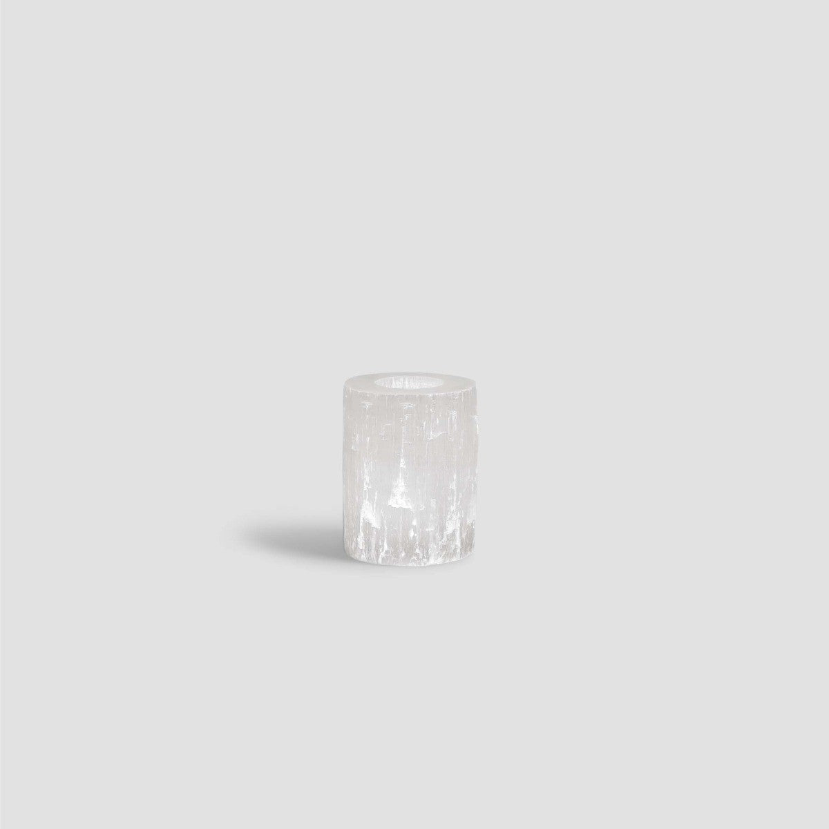 Selenite Candle Holder ASAFU - 8x10 cm