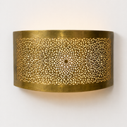 Handmade Moroccan Brass Horizontal Wall Sconce – NOOR
