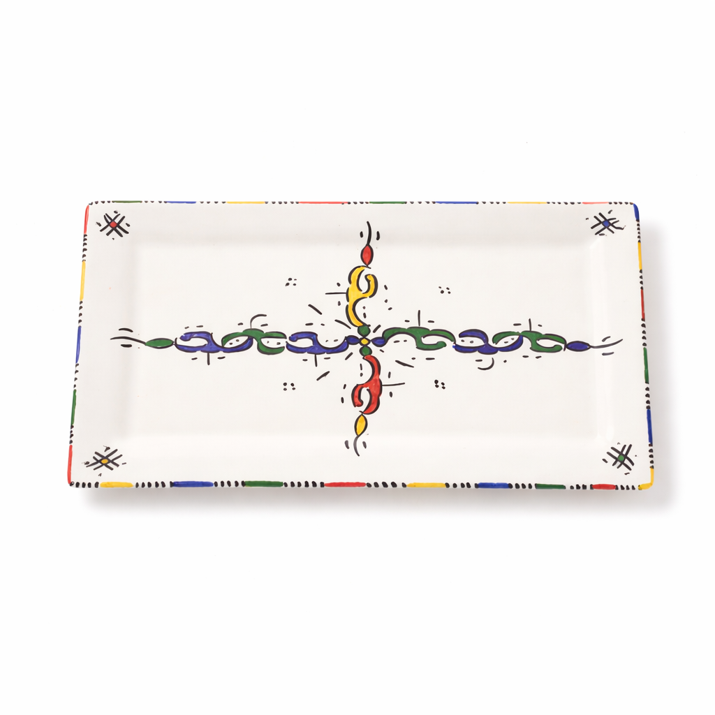 Handmade Ceramic Rectangular Plate - Collection FES