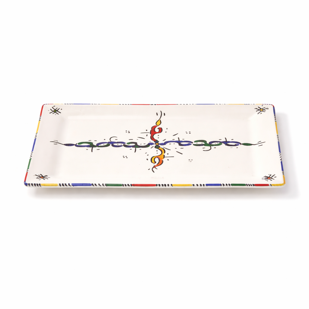 Handmade Ceramic Rectangular Plate - Collection FES