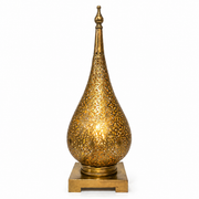 Handmade Moroccan Teardrop Brass Lantern KATRA