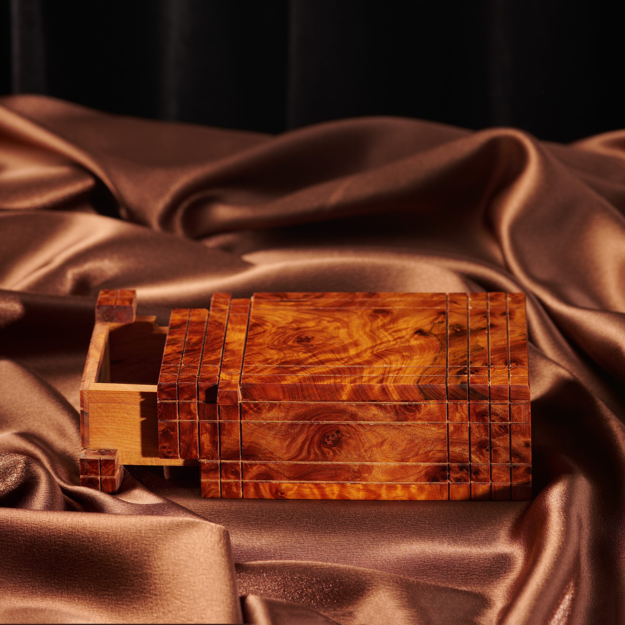 Thuya Wood Puzzle Box TILAS