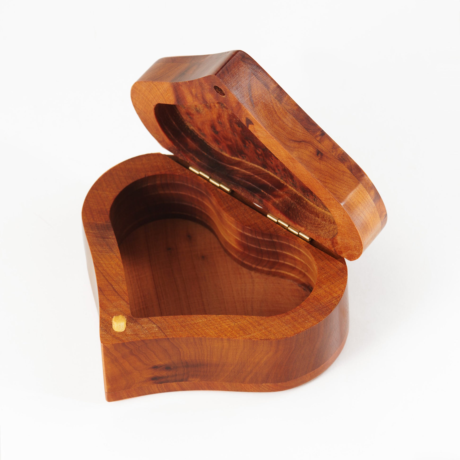 thuya wooden jewelry box , with unique natural burl grain