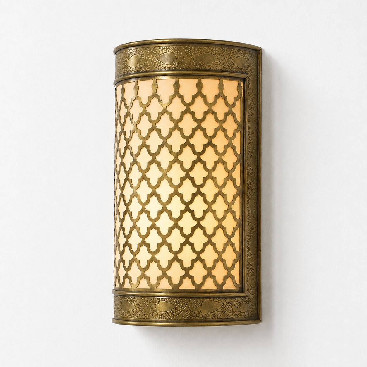 Handmade Moroccan Brass Wall Sconce – NORA