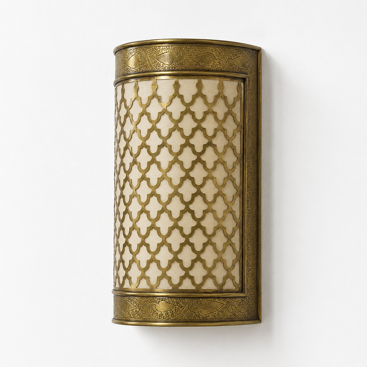Handmade Moroccan Brass Wall Sconce – NORA