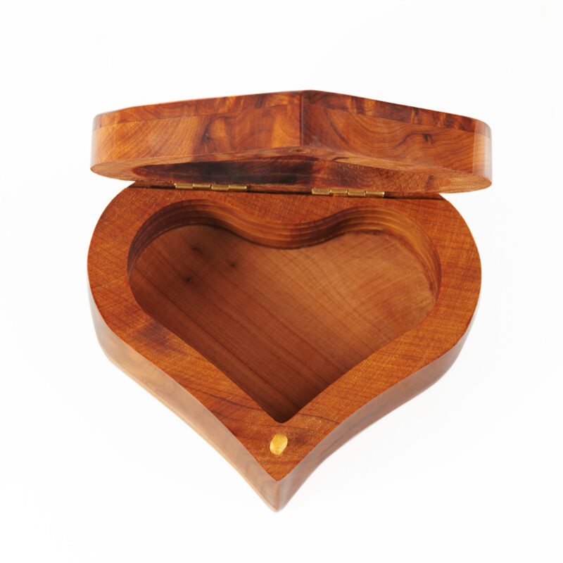 thuya wooden jewelry box , with unique natural burl grain